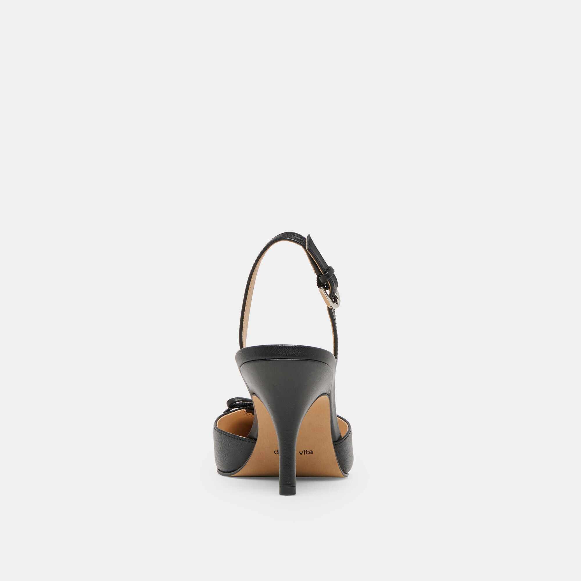 HAMYA HEELS BLACK LEATHER