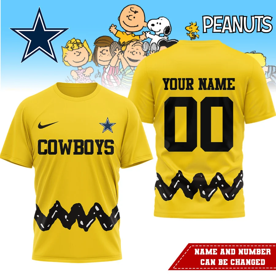 Dallas Cowboys | Premium NFL Peanuts Character Costume 3D Shirt HI