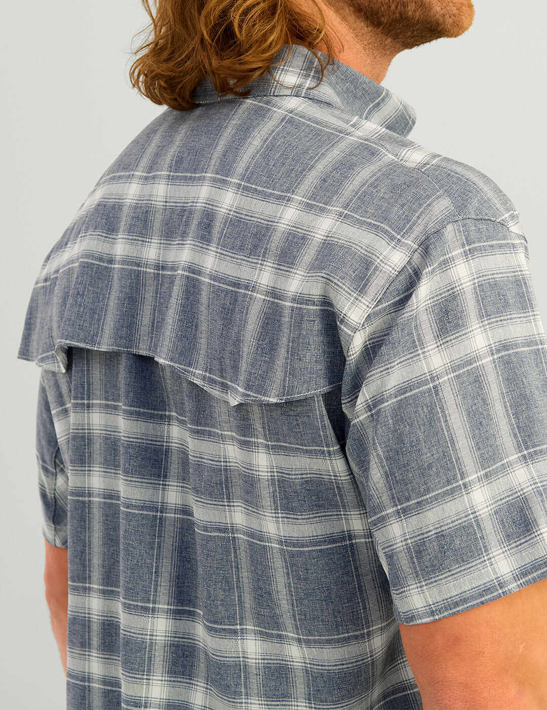Diamond Back Plaid Short Sleeve Button-Down