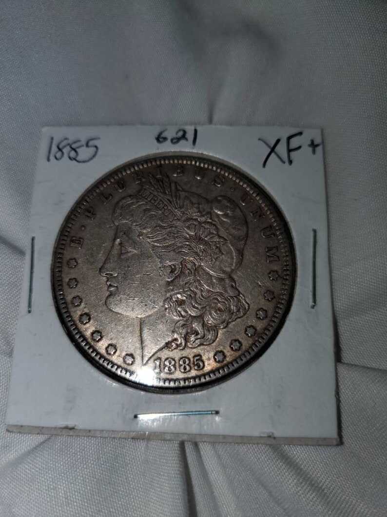 1885  -Morgan Dollar - XF++/ AU    lot # 621 Regular 69