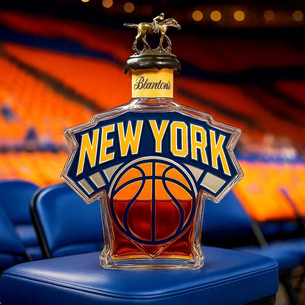 New York Knicks Whisky Bottle