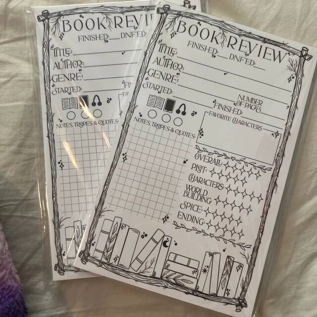 📝Book Review Notepad | Reviewing Reading in a New Way