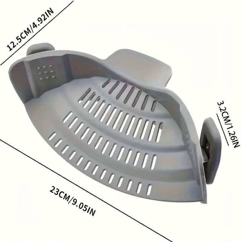 1pc Adjustable Silicone Clip-On Strainer,Pot Strainer And Pasta Strainer,Vegetable & Fruit Drainage Basket,The Perfect Kitchen Accessory For Pots, Pans, And Bowls!