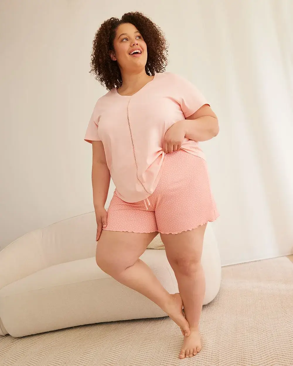 Printed Ribbed Boxer with Lettuce Edge - ti Voglio