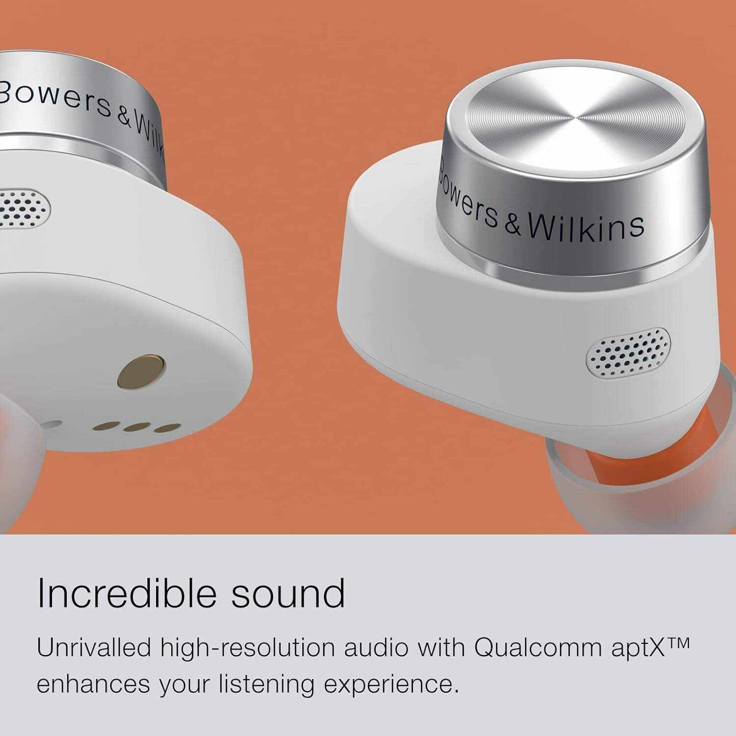 Bowers & Wilkins Pi5 S2 True Wireless Earphones, in-Ear Bluetooth Earbuds with Mic, Active Noise Cancellation, 16-Hr Battery, Android/iOS, Powerful Sound, Extreme Comfort, Sage Green (2023 Model)