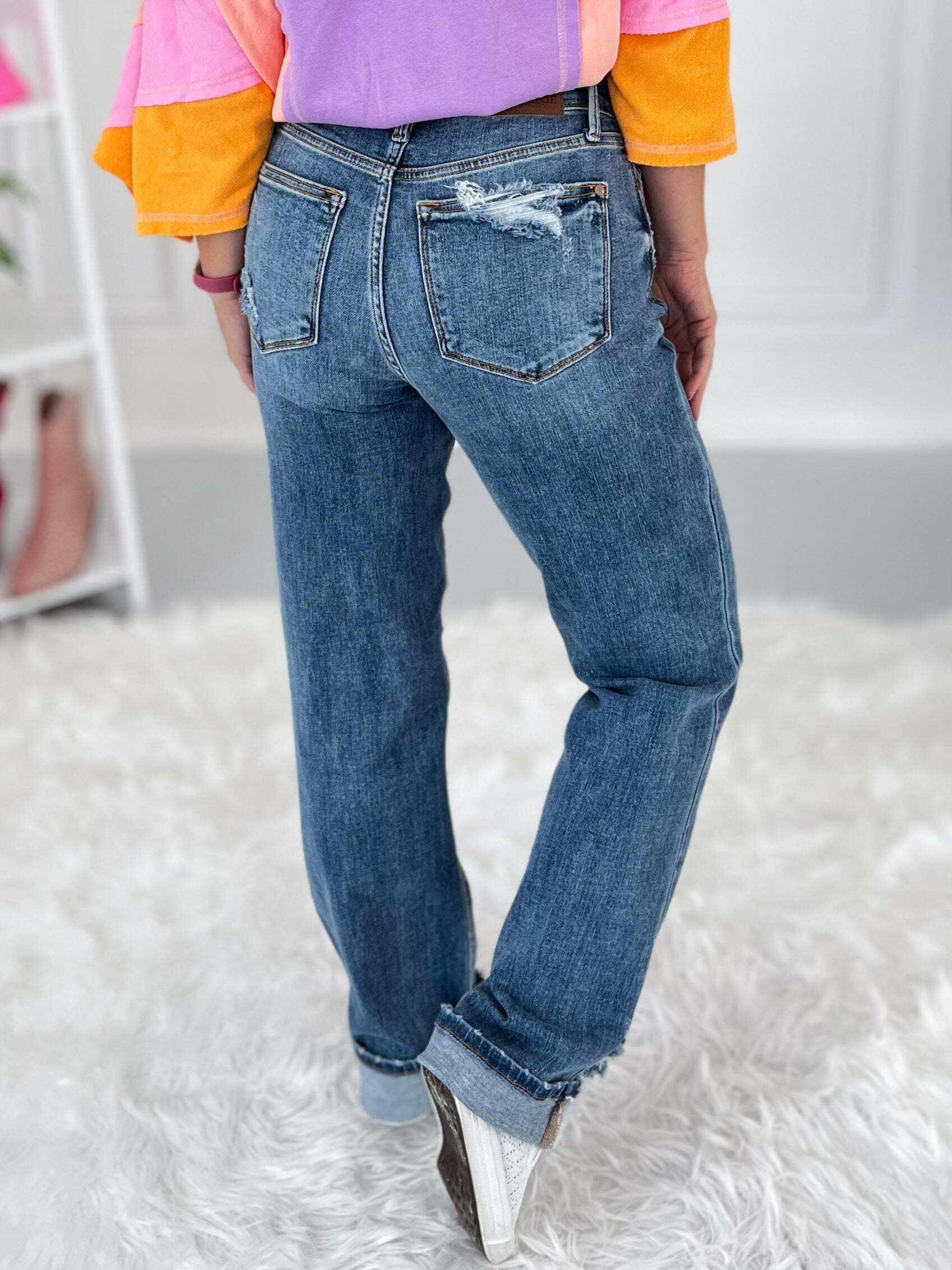 Urban Legend - Christmas Straight Leg Jeans- Final Sale