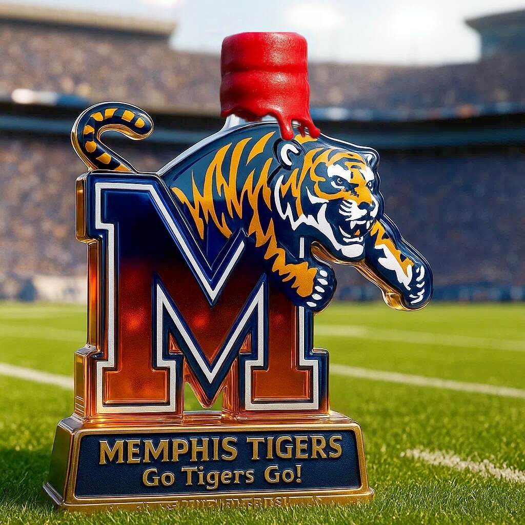 Memphis Tigers Limited Edition Whiskey Bottle