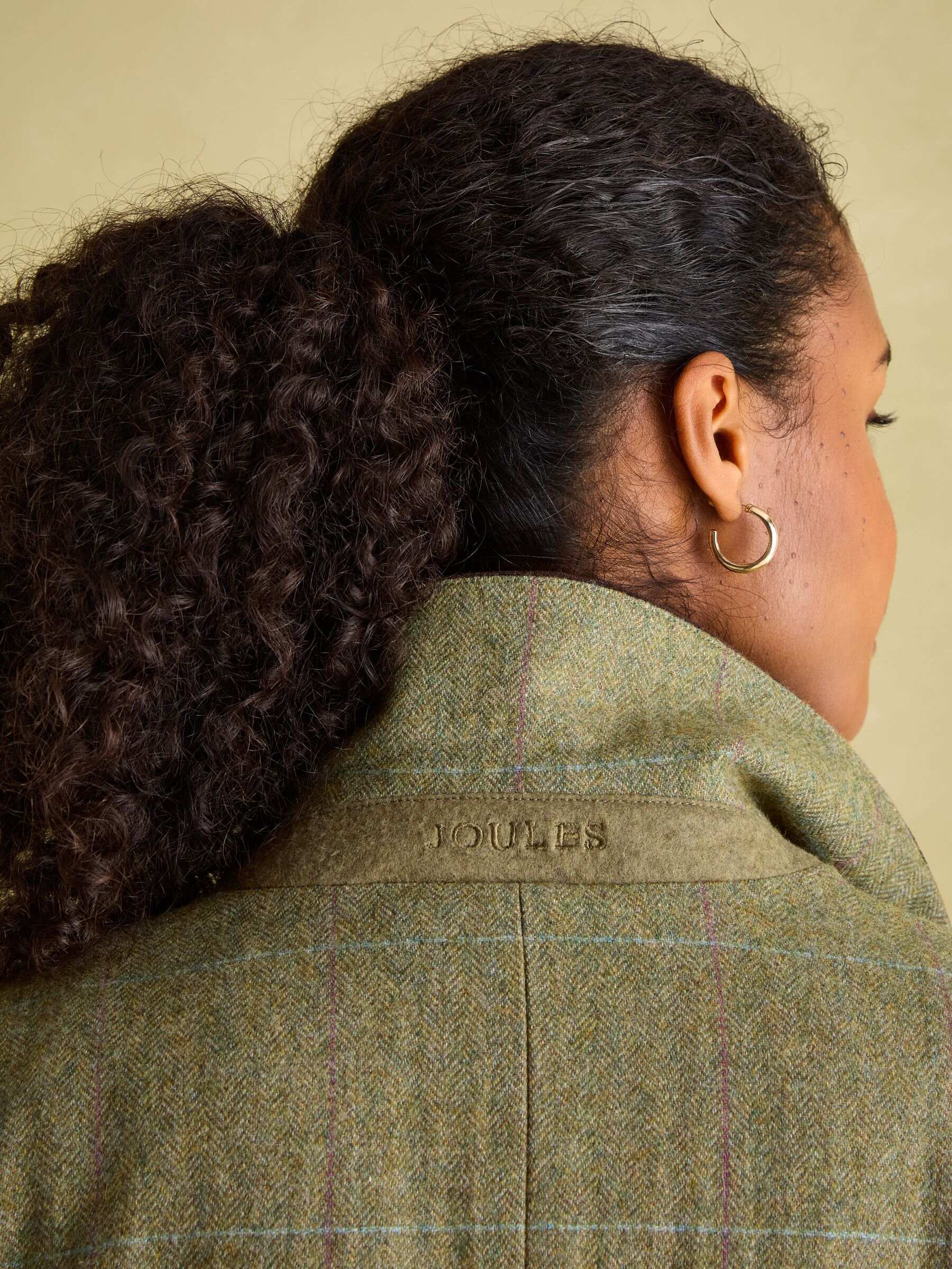 Fayfair Khaki Green Tweed Hacking Jacket