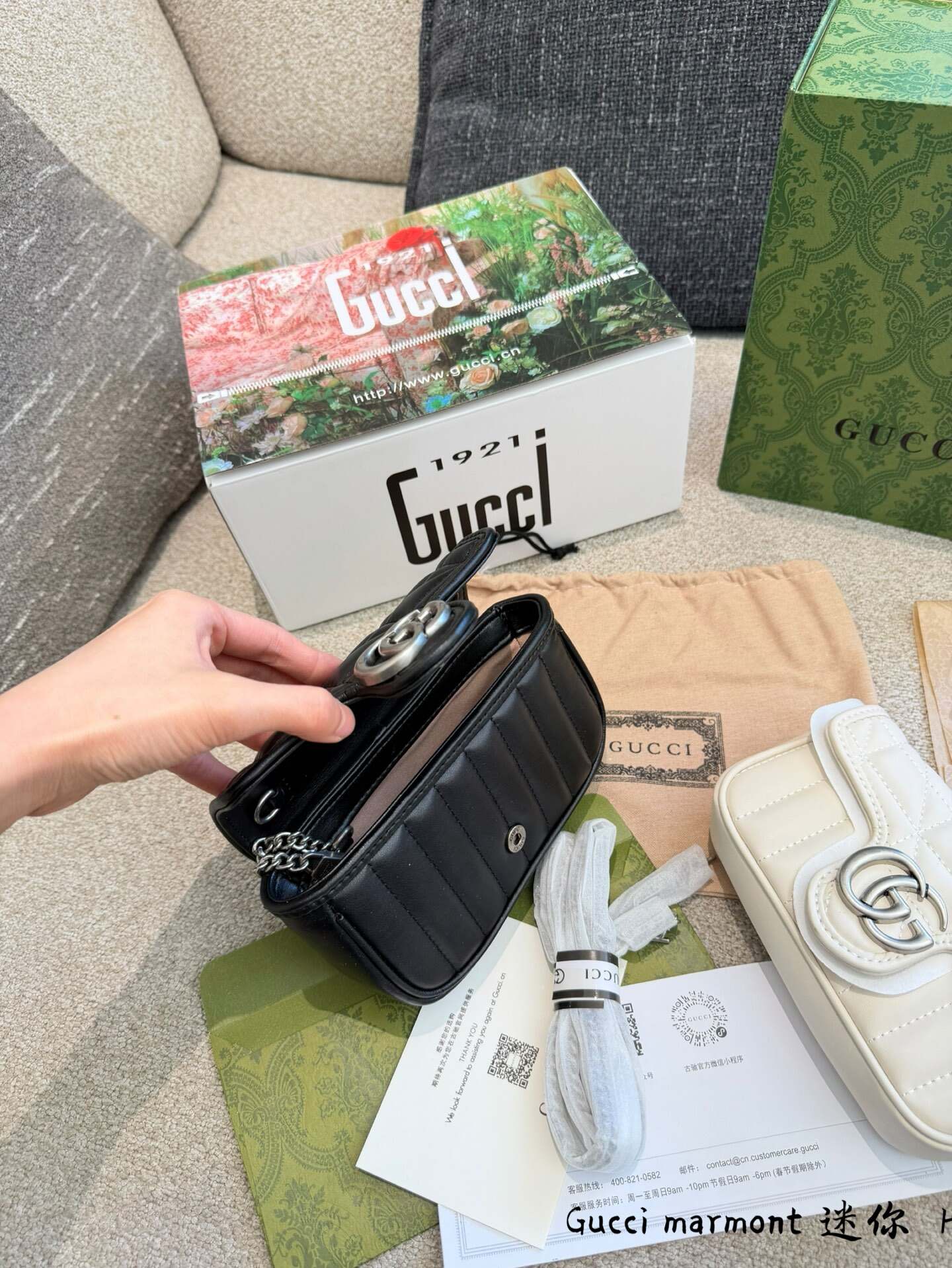 Gucci GG Marmont Mini bag​🖤Gucci GG Marmont