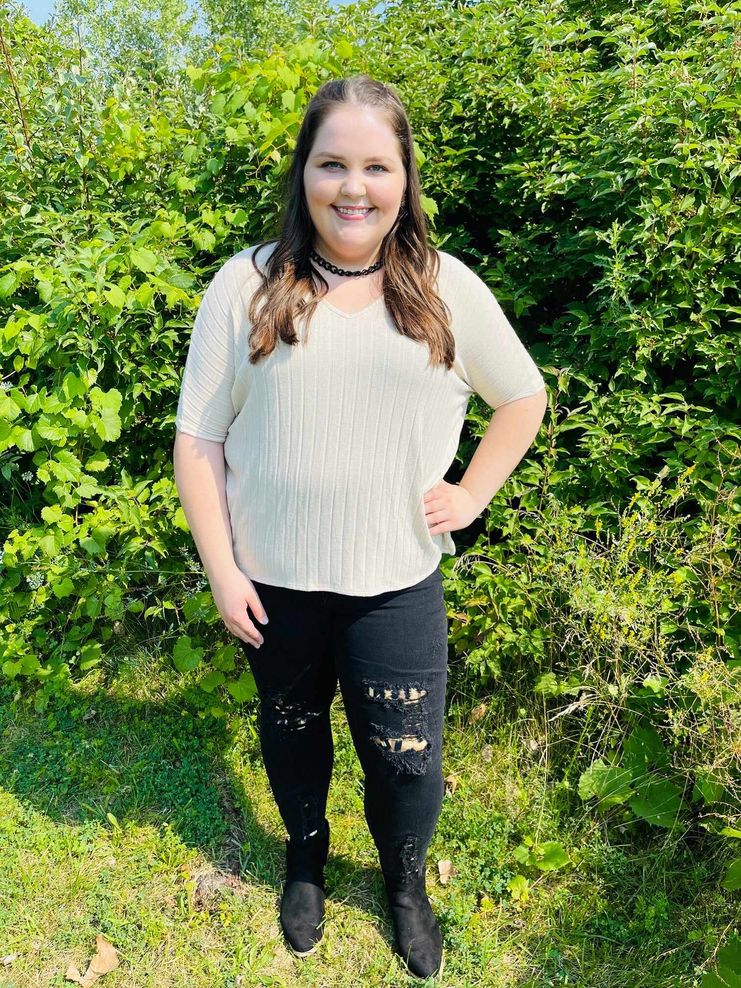 PLUS/REG Pretty Woman Leopard Patch Skinny Jeans