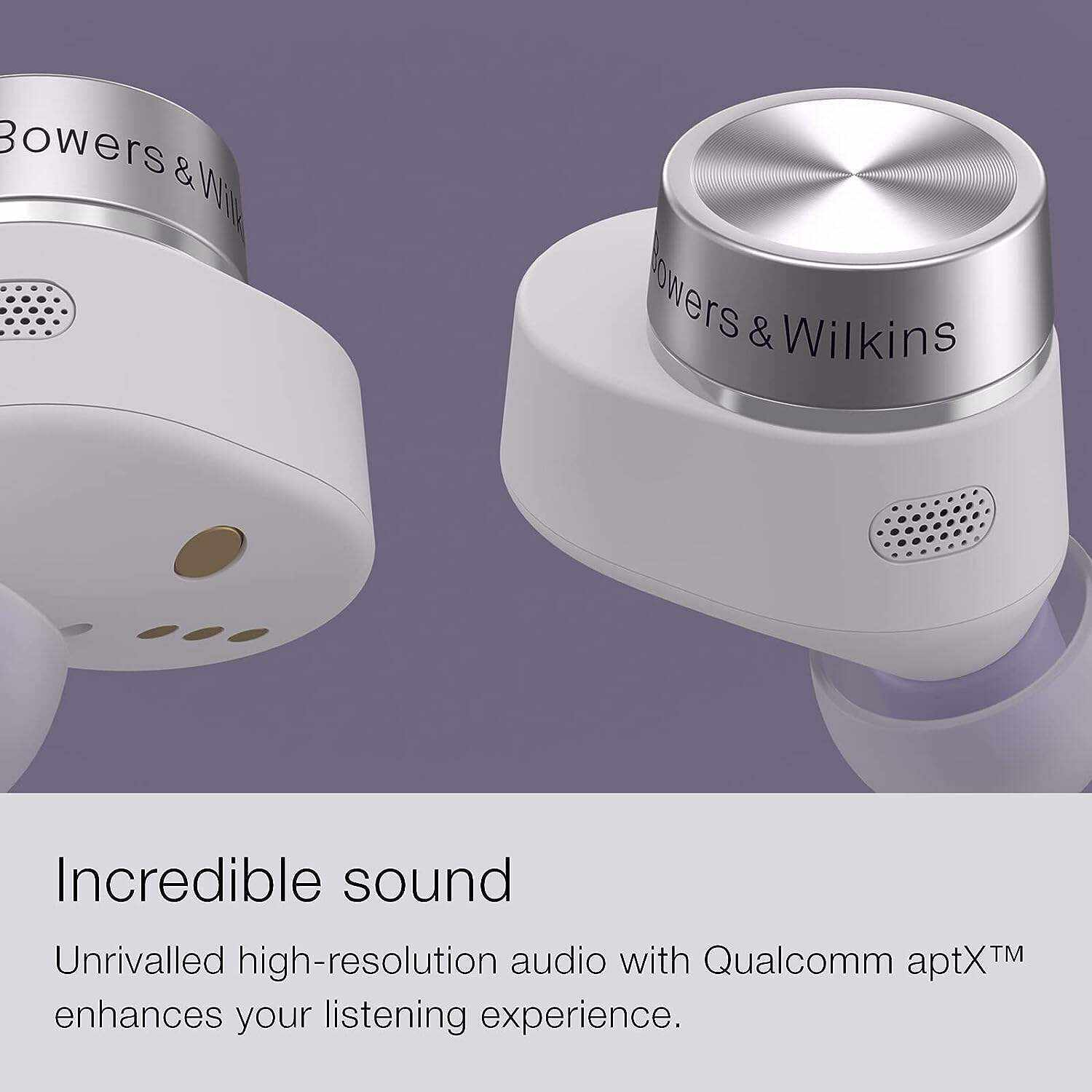 Bowers & Wilkins Pi5 S2 True Wireless Earphones, in-Ear Bluetooth Earbuds with Mic, Active Noise Cancellation, 16-Hr Battery, Android/iOS, Powerful Sound, Extreme Comfort, Sage Green (2023 Model)