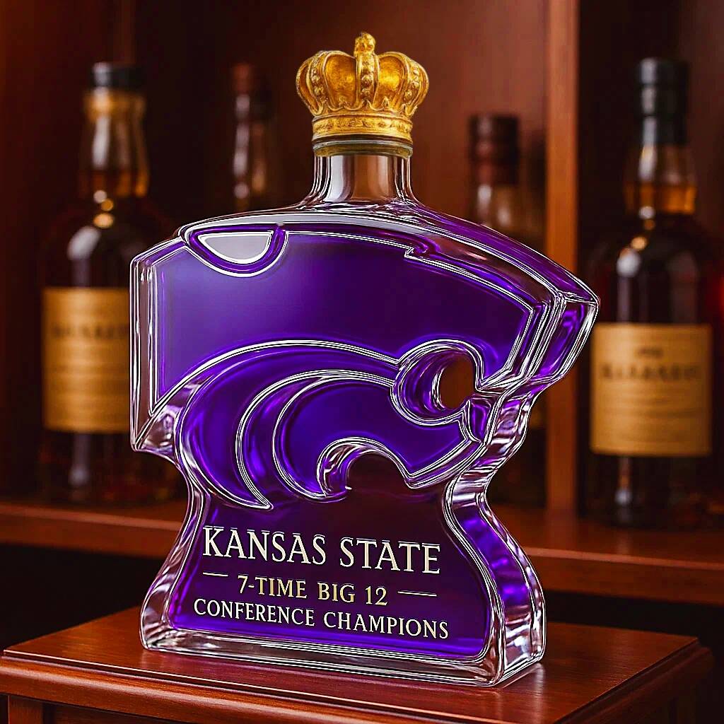 Kansas State Wildcats 7-time Big 12 Conference Champions Whiskey