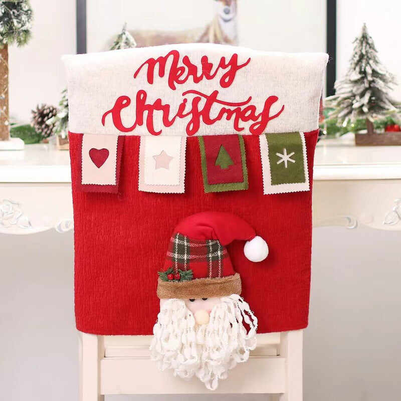 Christmas Chair Back Covers For Dinning Room Decoration