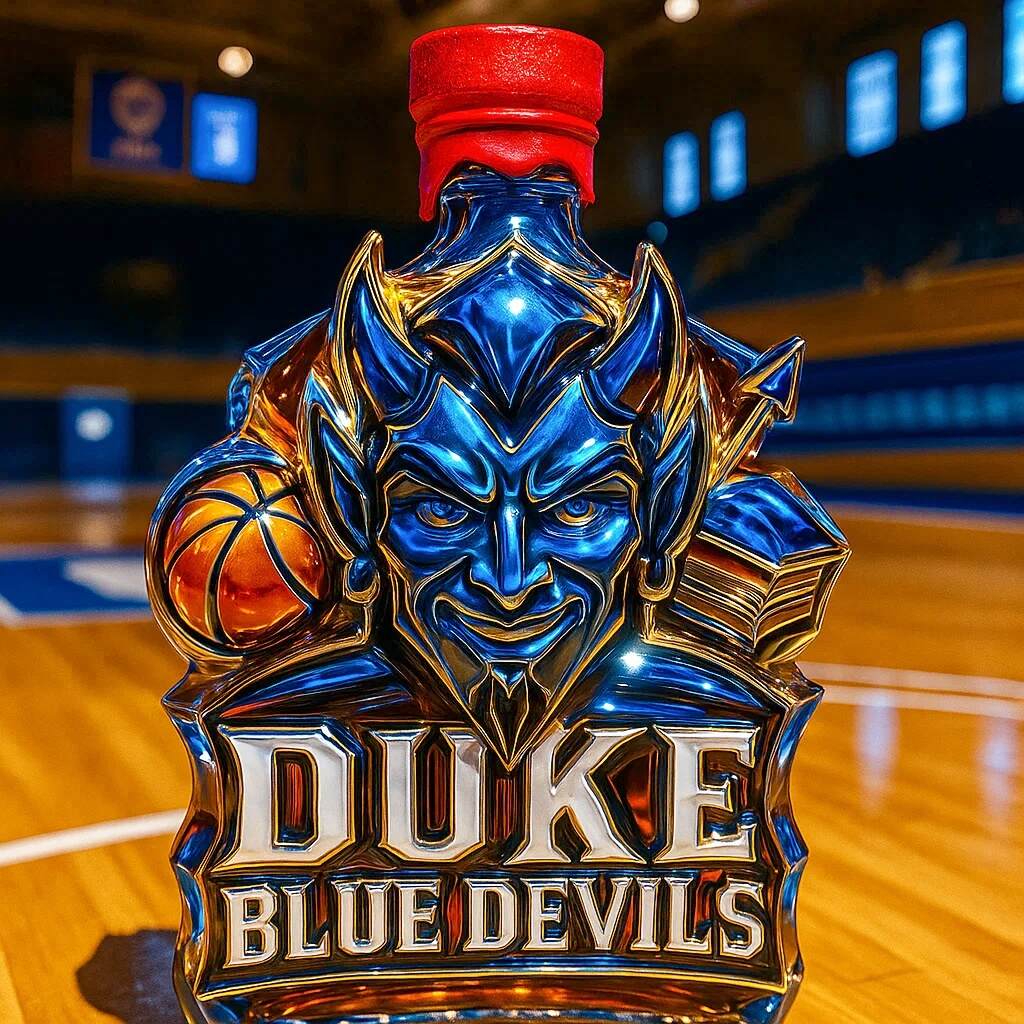 Duke Blue Devils Whisky Bottle