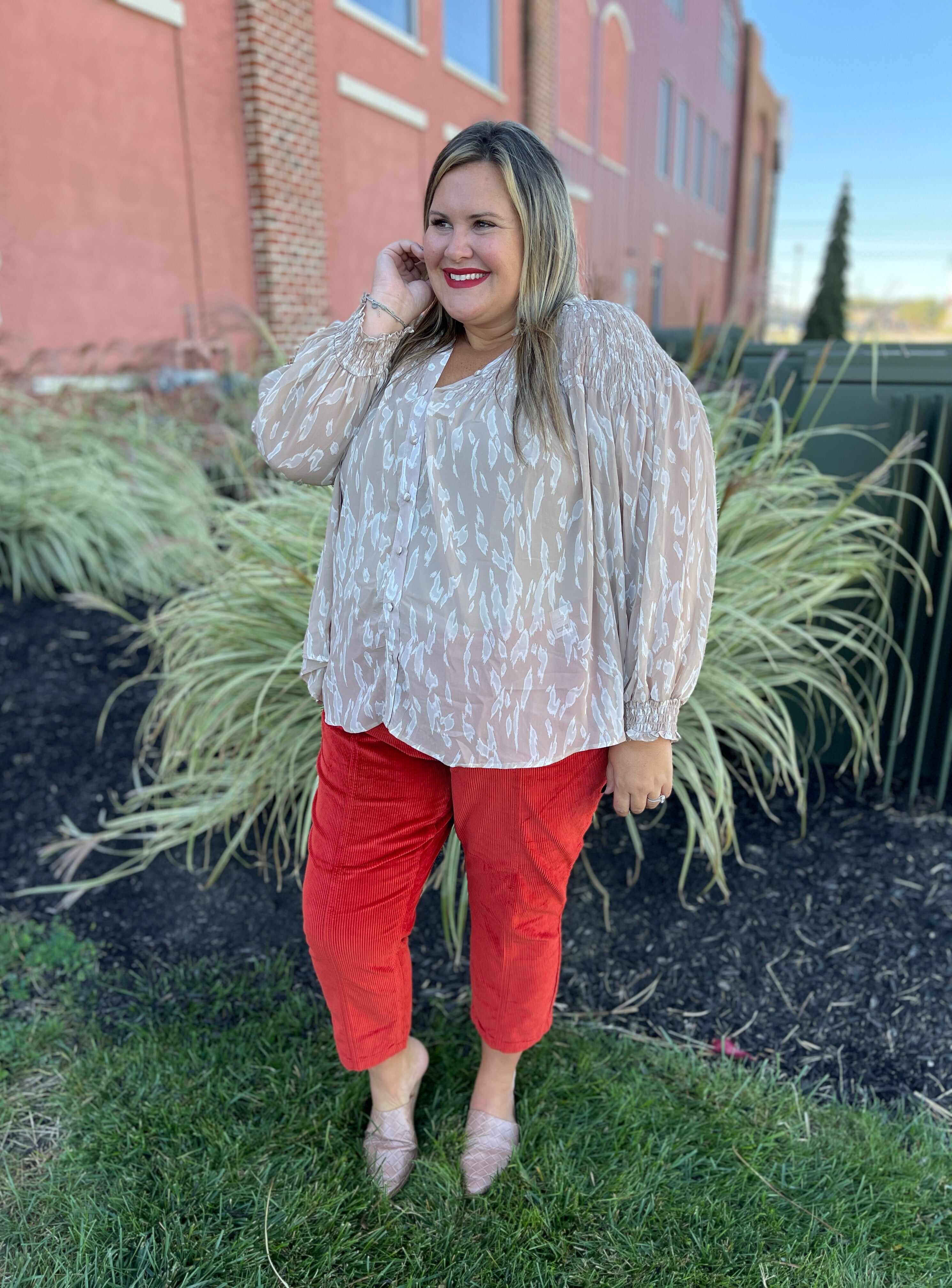 Plus/Reg Spice Up Your Life Corduroy Pants