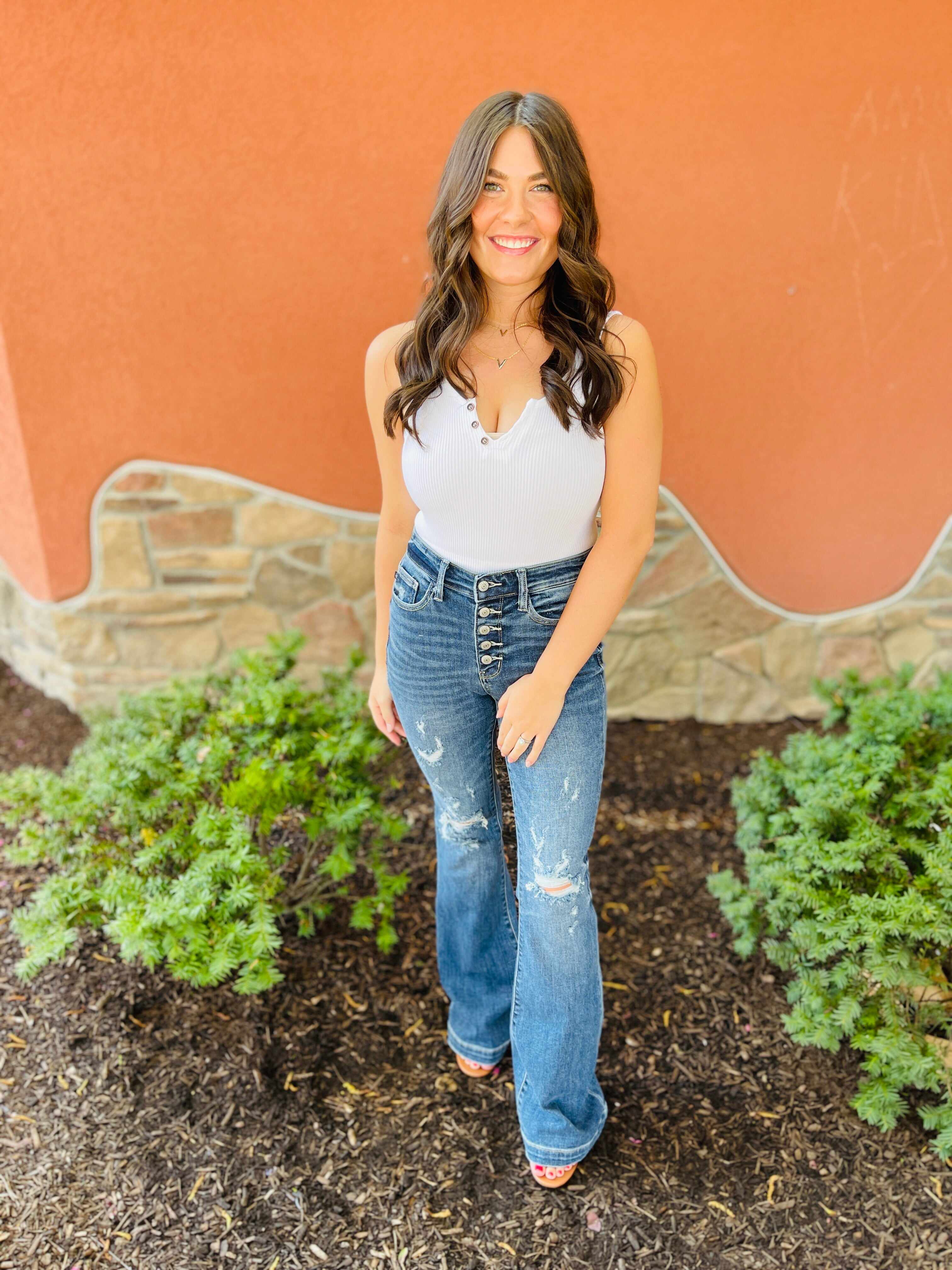 RESTOCK! Plus/Reg Let's Go Girls Flare Jeans
