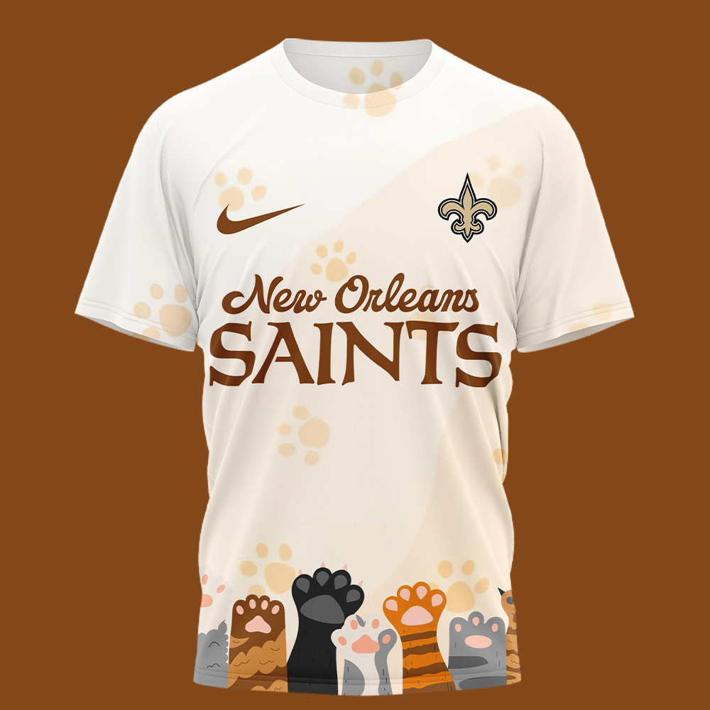 New Orleans Saints | Premium NFL International Cat Day 3D Shirt HI