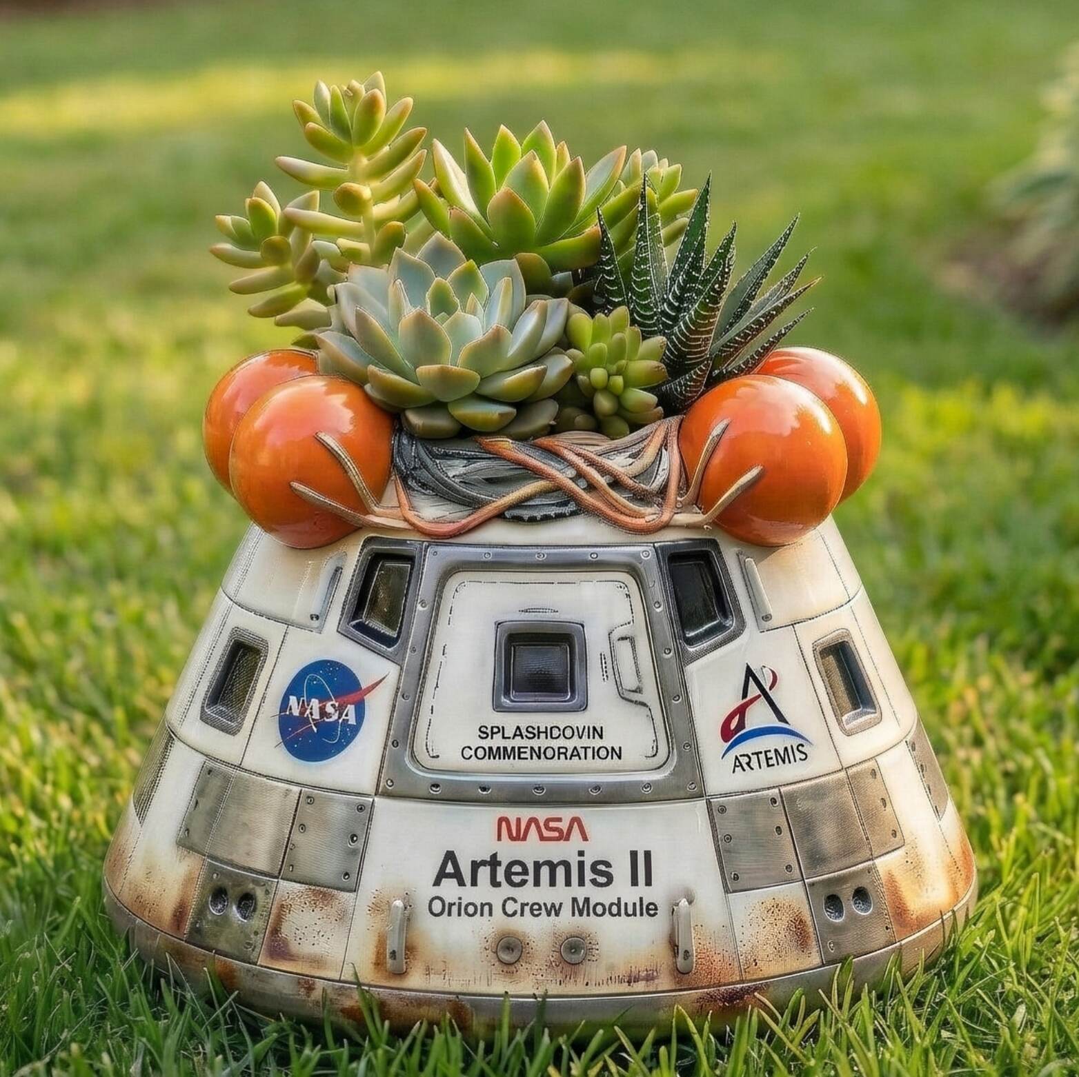 🚀NASA Artemis II Orion Crew Module Splashdown Commemoration Planter !🪴