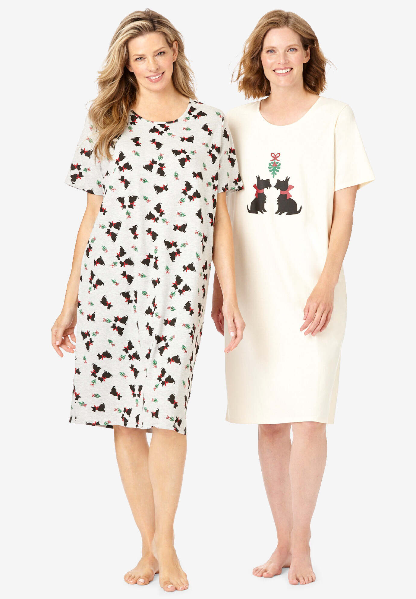 2-Pack Short-Sleeve Sleepshirt