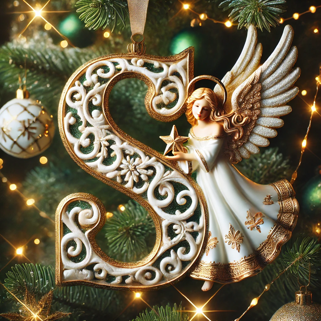 Angel Letter Christmas Tree Ornament
