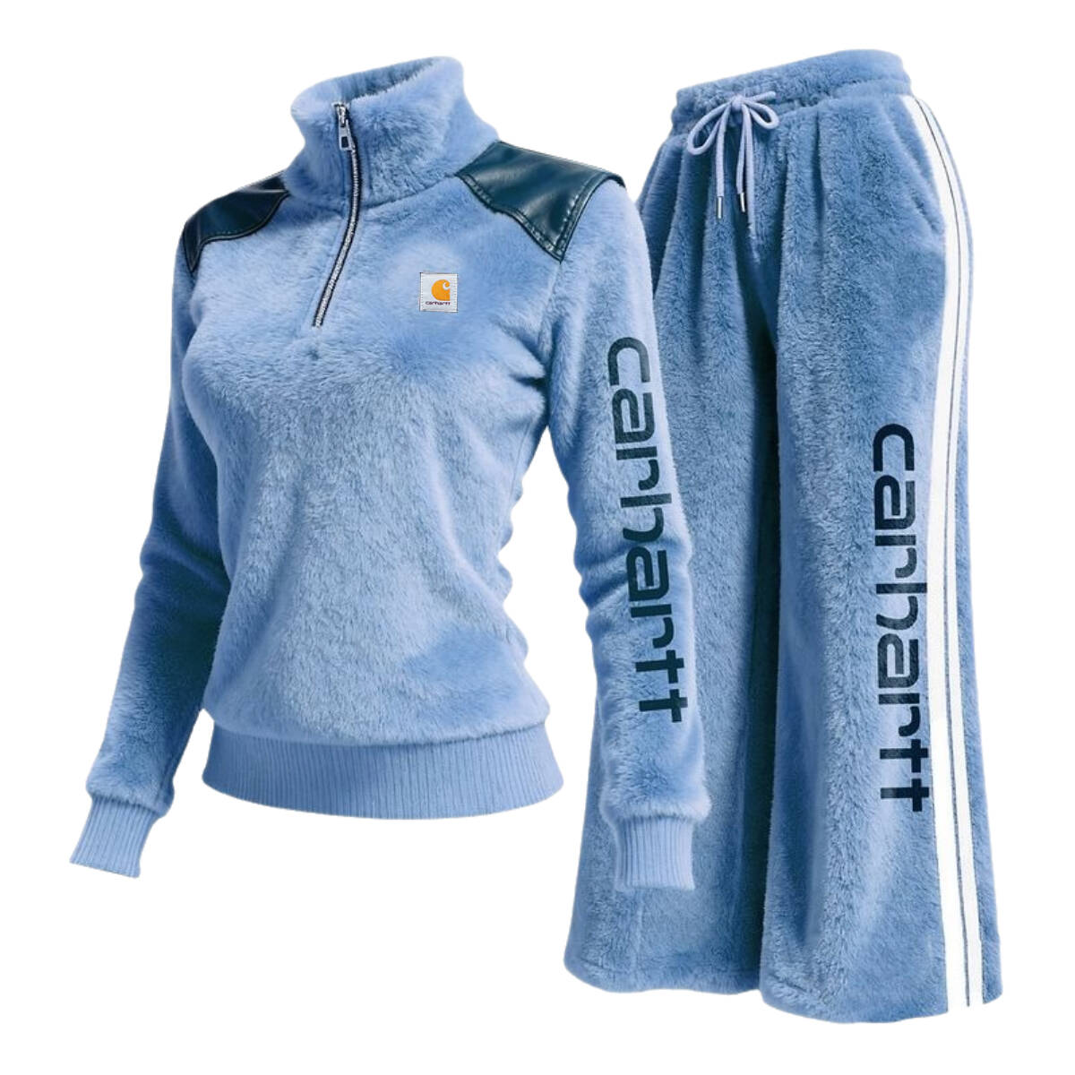 Women's Half Zip Pullover and Sweatpants Tracksuit
