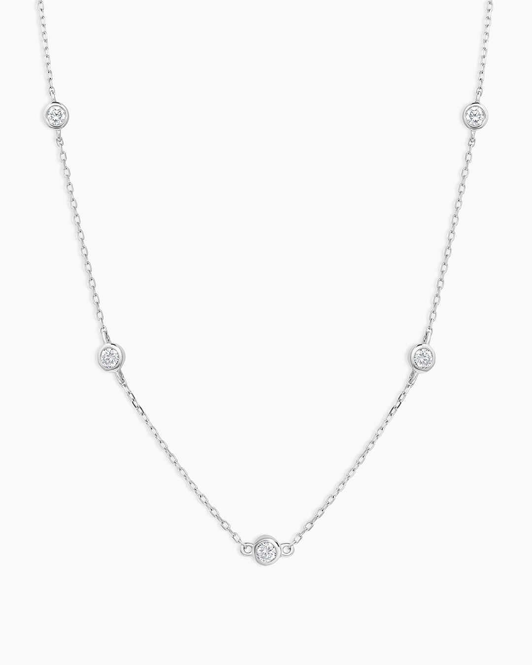 Classic Five Diamond Necklace