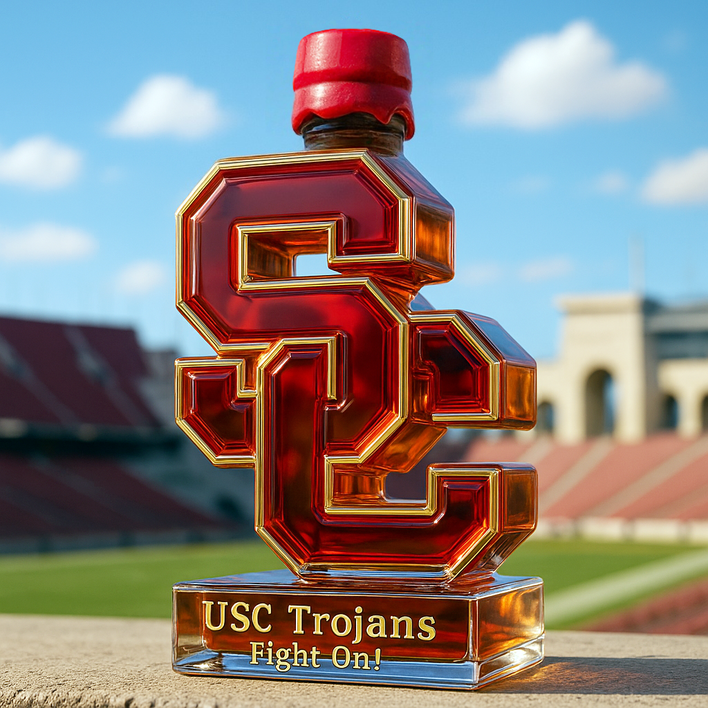USC Trojans Limited-Edition Whiskey Bottle