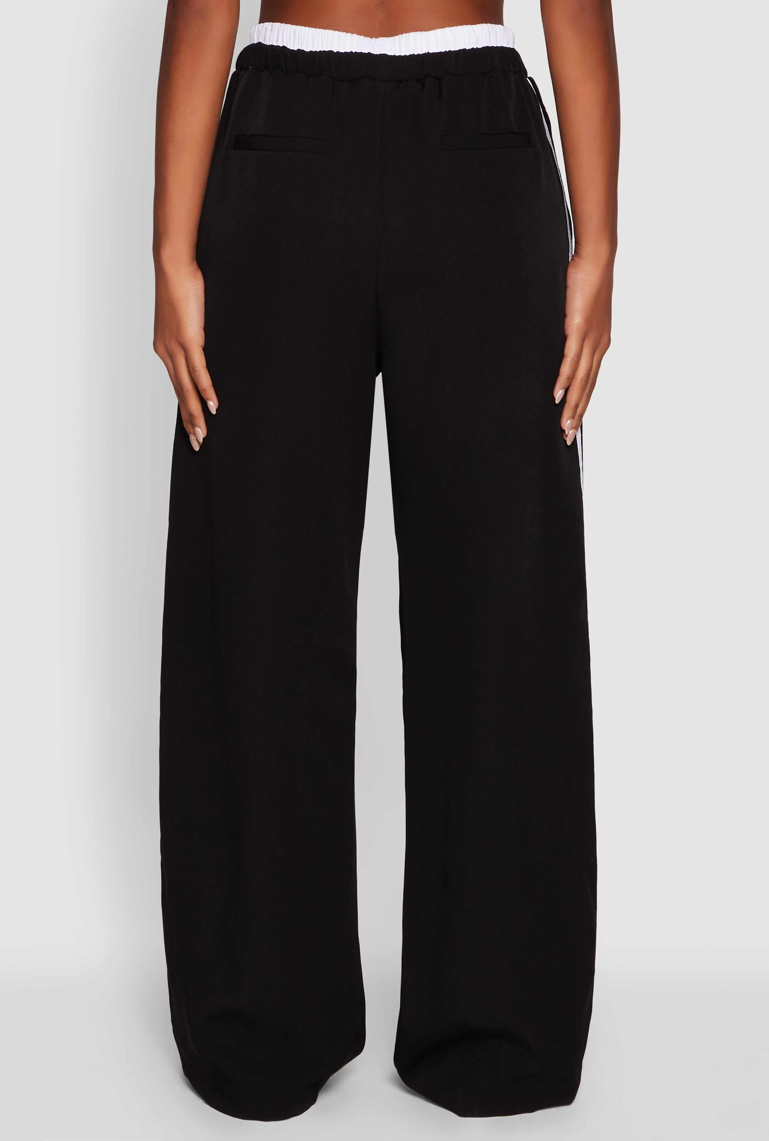 Varsity Stripe Wide Leg Pants
