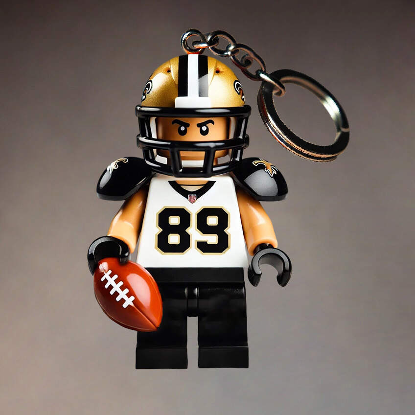 Football Team Building Set Kit Keychain