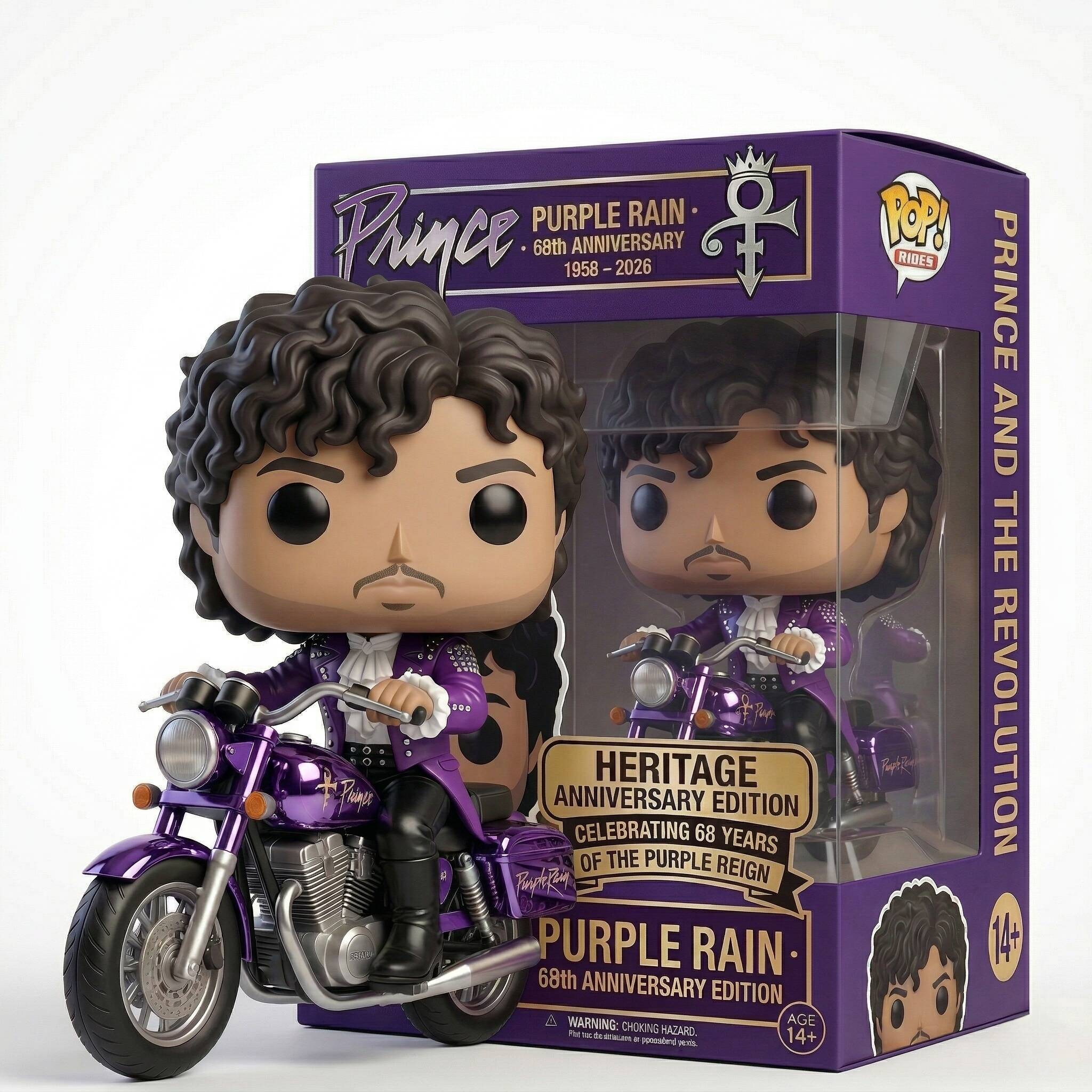 Prince Purple Rain Heritage Anniversary Pop! Rides Figure