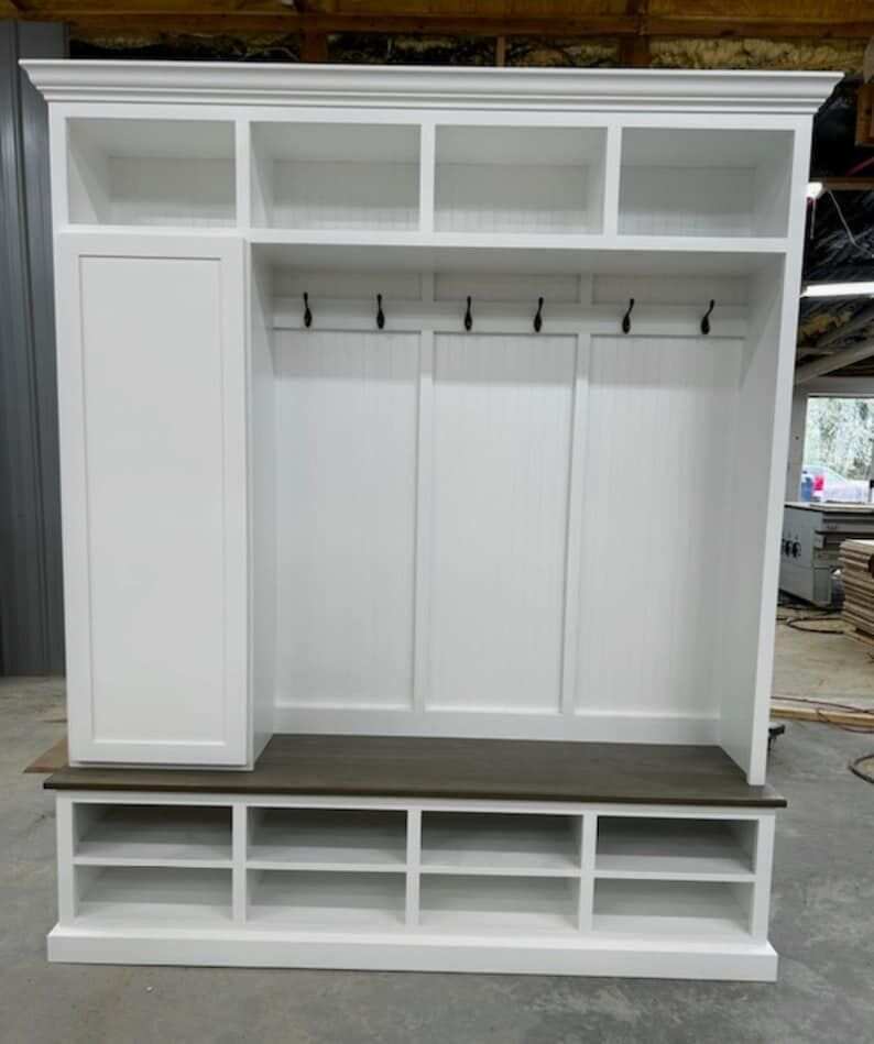READY TO SHIP! mudroom locker hall tree bench