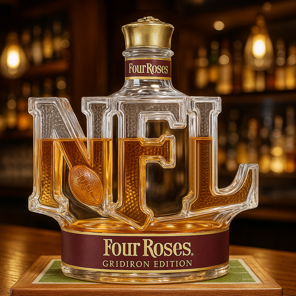 National Football League Whiskey Bottle