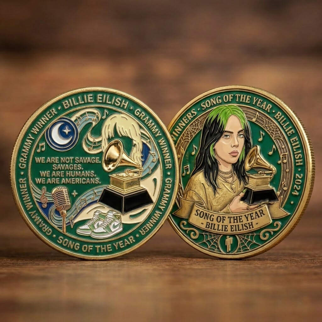 Billie Eilish Song of the Year Commemorative Coin 🎶🏆