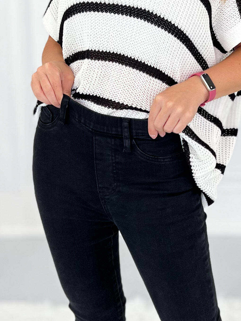 Prime Time - Christmas Pull On Shield Pocket Skinny Jeans- Final Sale