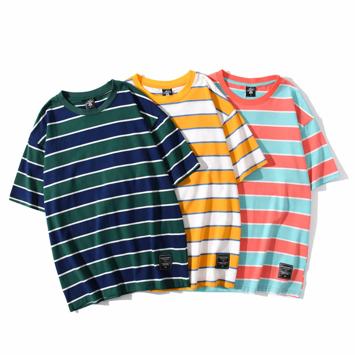 Summer New Striped Short-sleeved T-shirt For Men