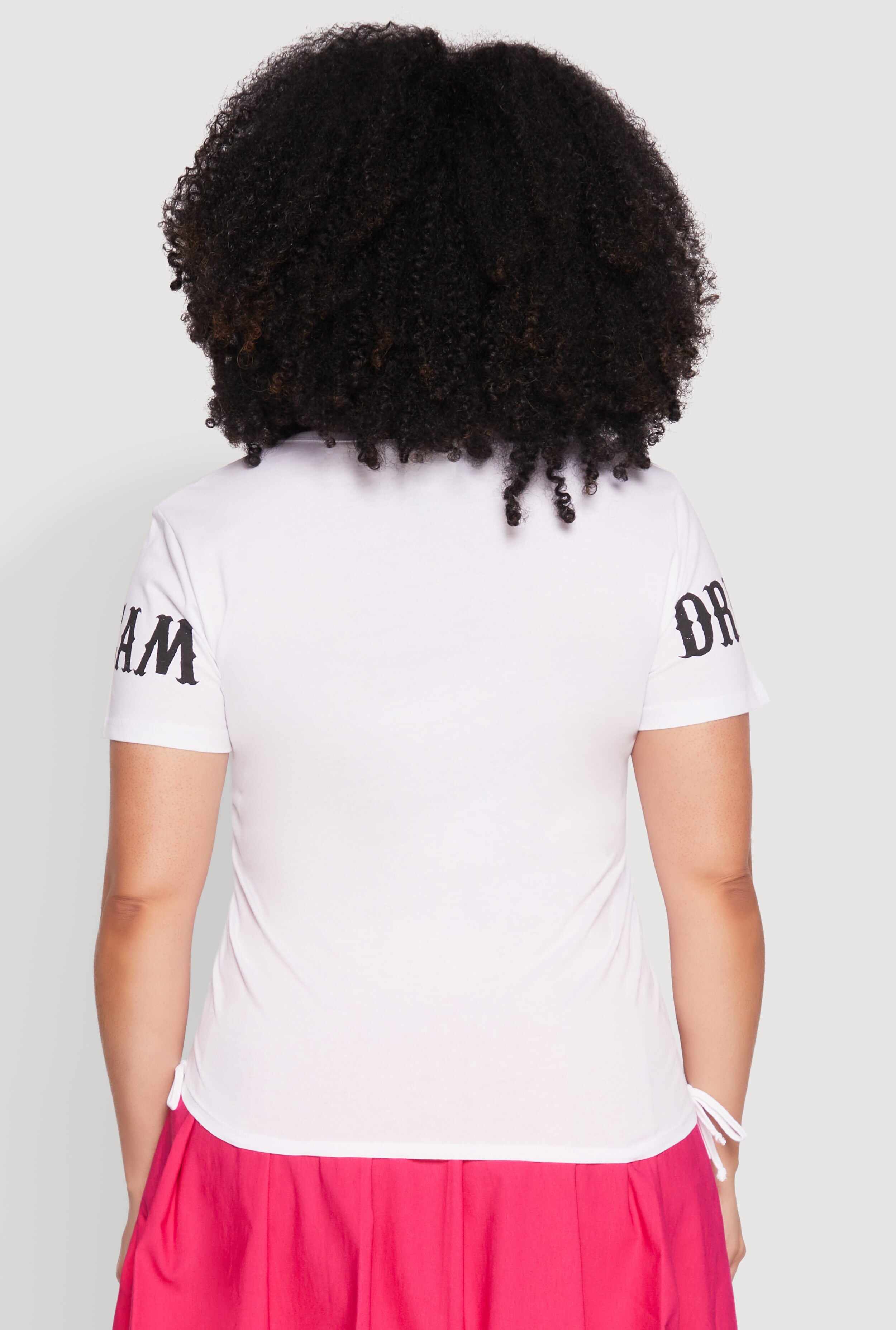 Plus Size Dream Sequin Graphic Top