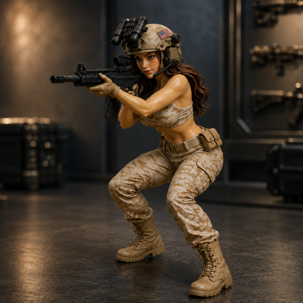❤️Last Day:49% OFF✨ Tactical Beauty Desktop Collectible - A-Kneeling Firing Position