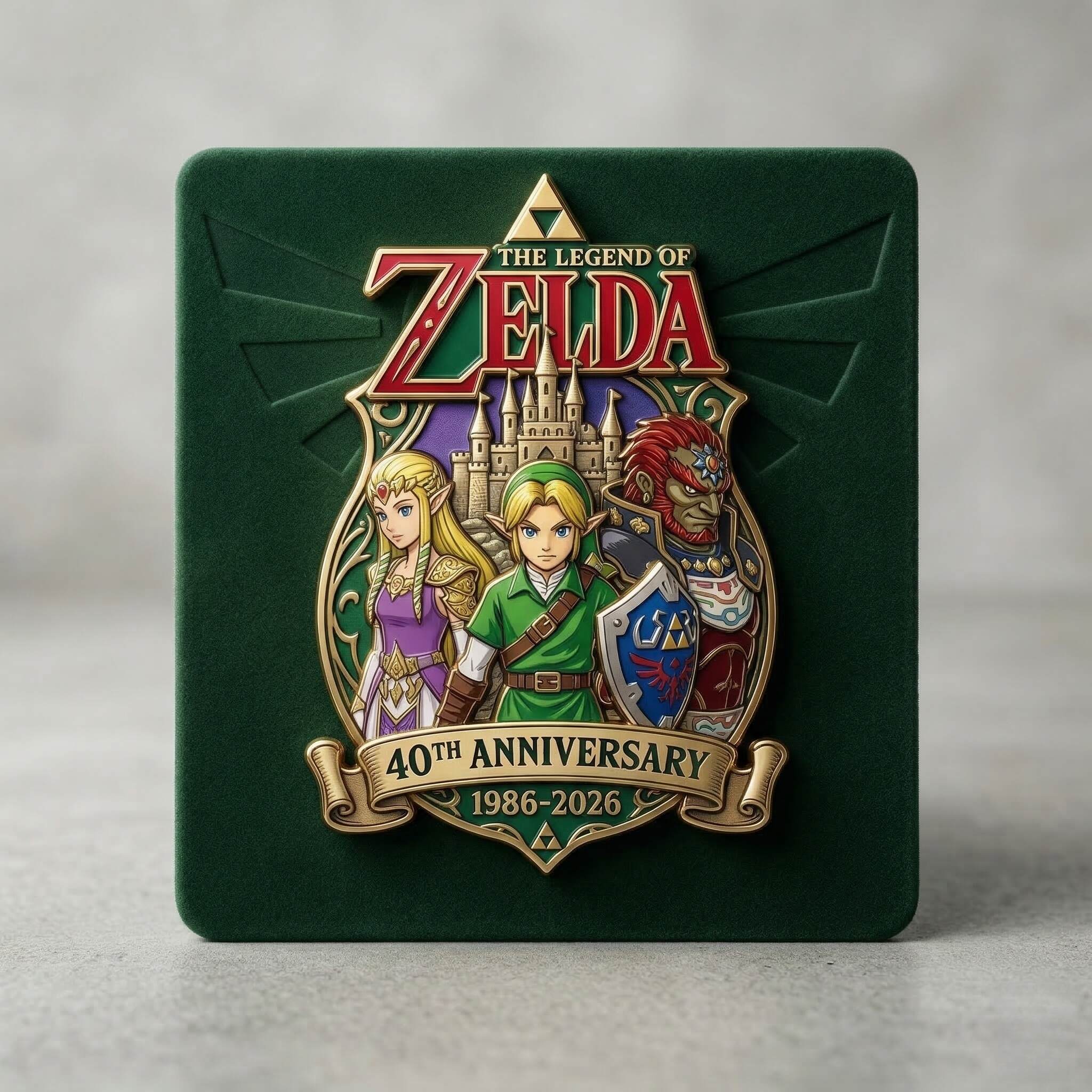 The Legend of Zelda 40th Anniversary Collector Emblem Badge
