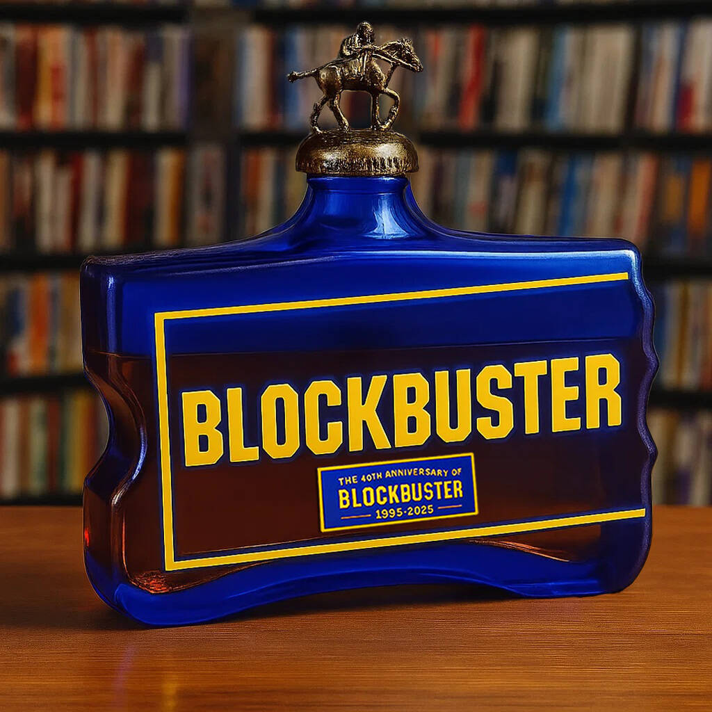 Blockbuster 40th Anniversary Collector's Edition Whiskey Bottle