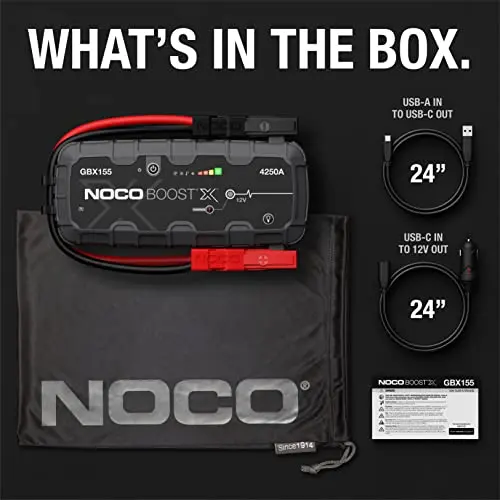 【BUY 1 RREE 1】Boost X GBX155 4250A Jump Starter for 10.0L Gasoline and 8.0L Diesel Engines