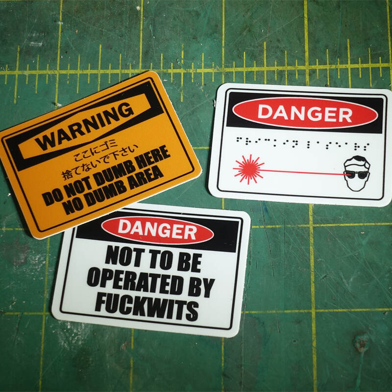 WARNING! Stickers