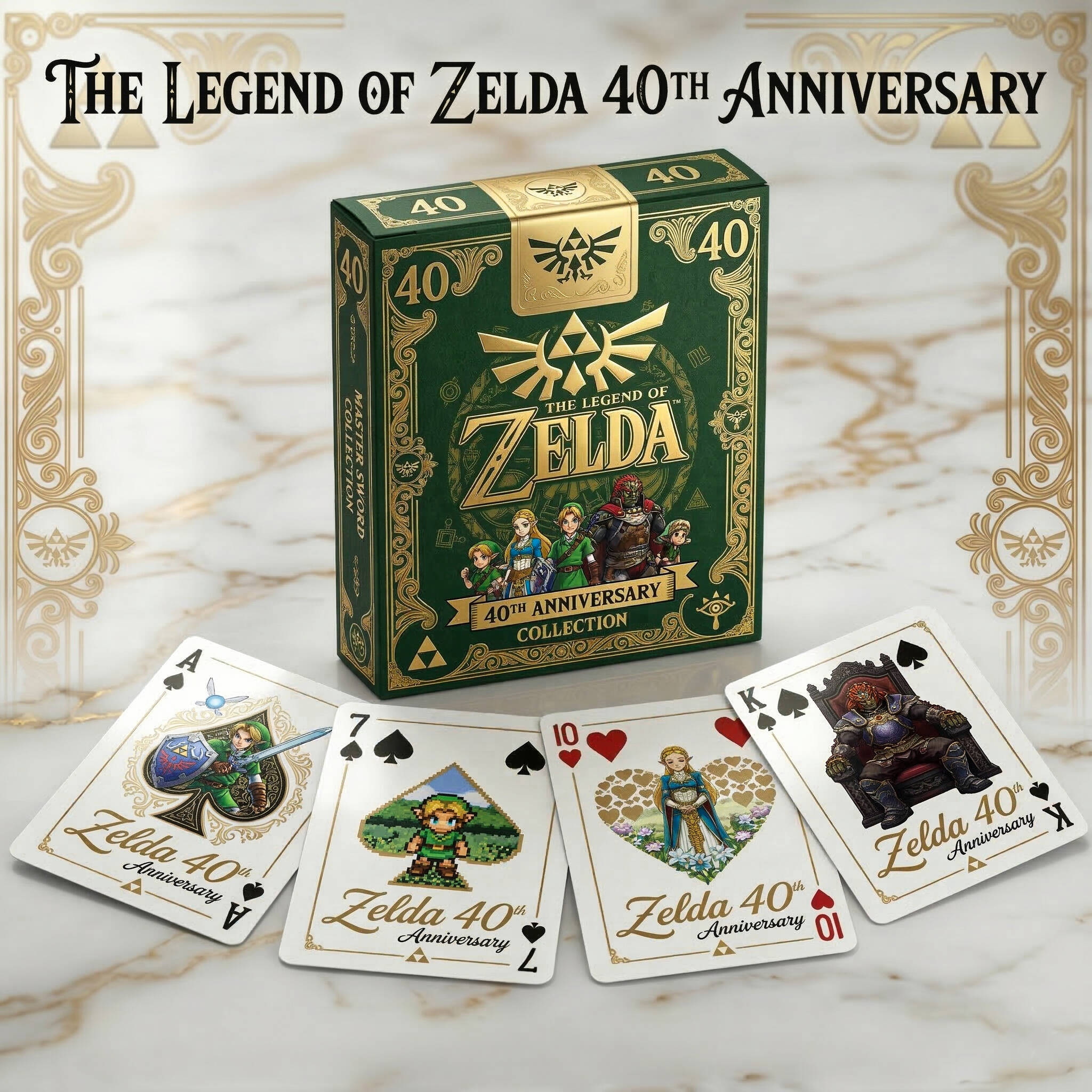 🗡️The Legend of Zelda 40th Anniversary Premium Playing Cards