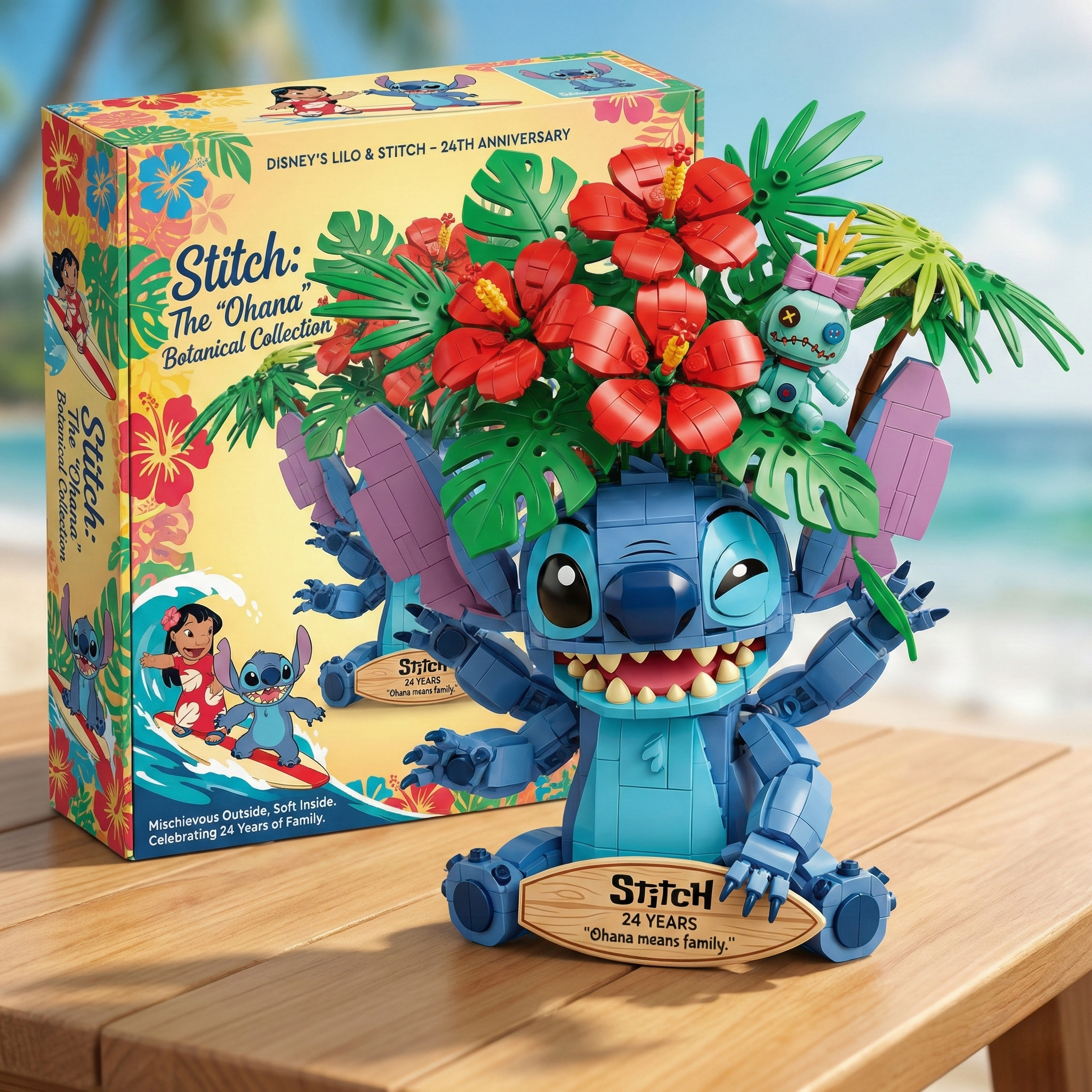Lilo & Stitch 24th Anniversary Celebration Botanical Building Set