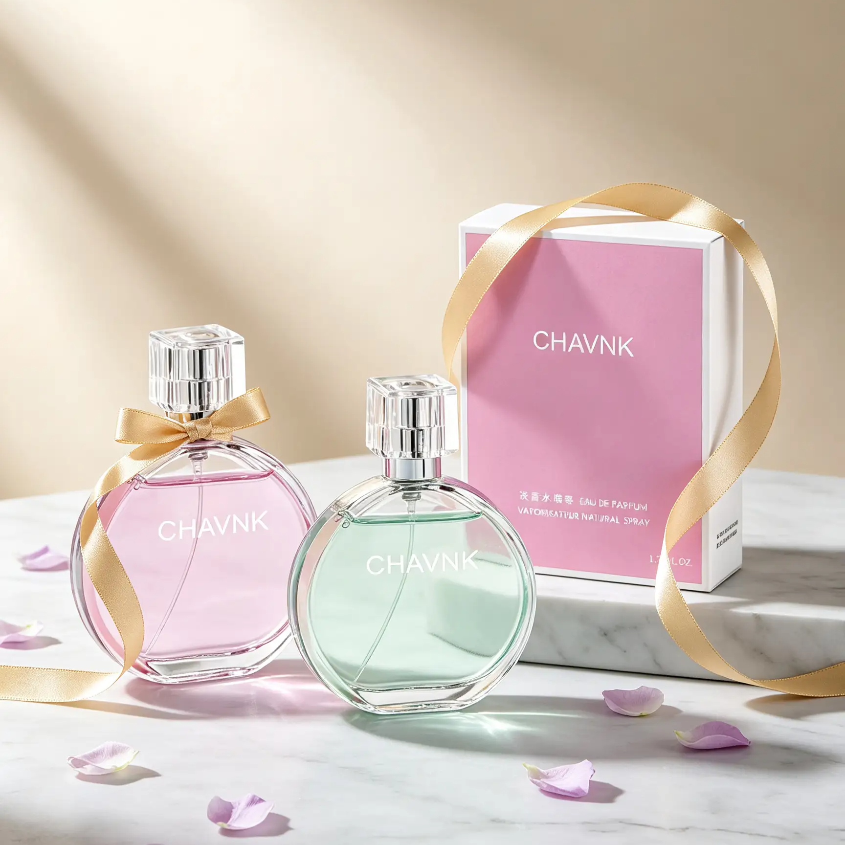 CHAVNK Round Bottle Perfume  50ml /100mlOptions, Elegant Round Bottle