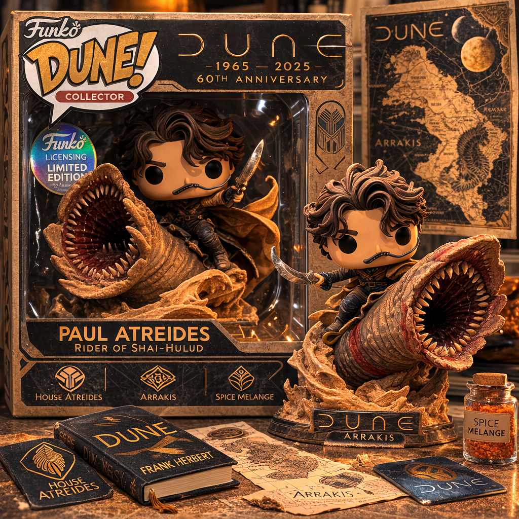 DUNE 60th Anniversary Shai-Hulud Rider Collector Figure