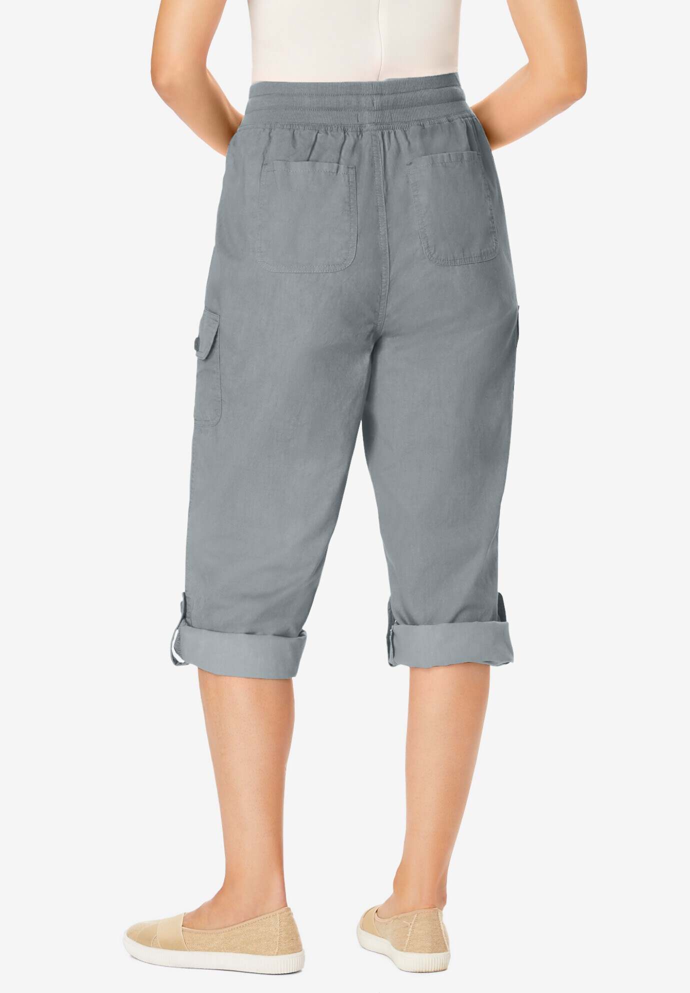 Convertible Length Cargo Capri Pant