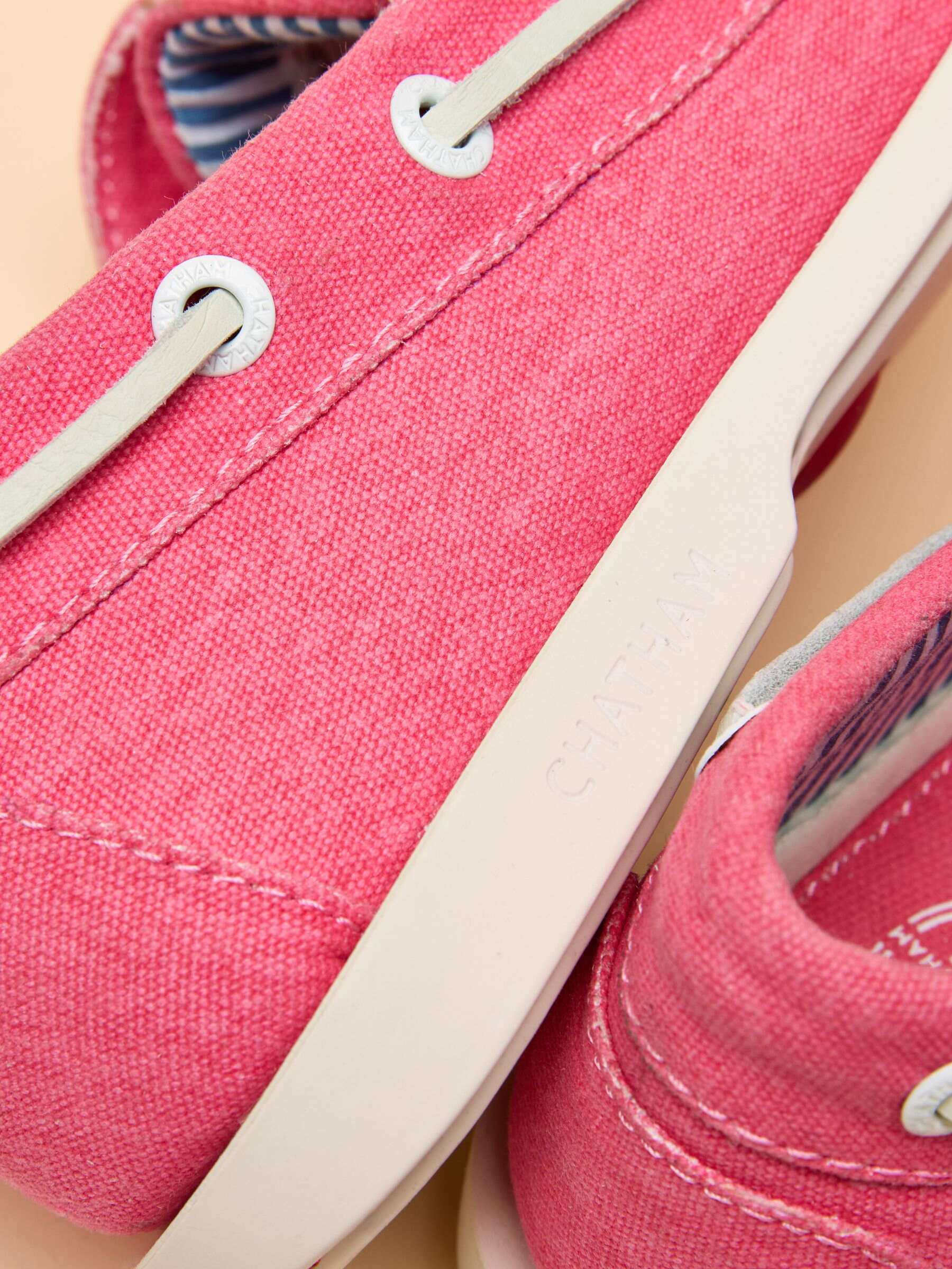 Joules X Chatham Yellow Jetty Deck Shoes