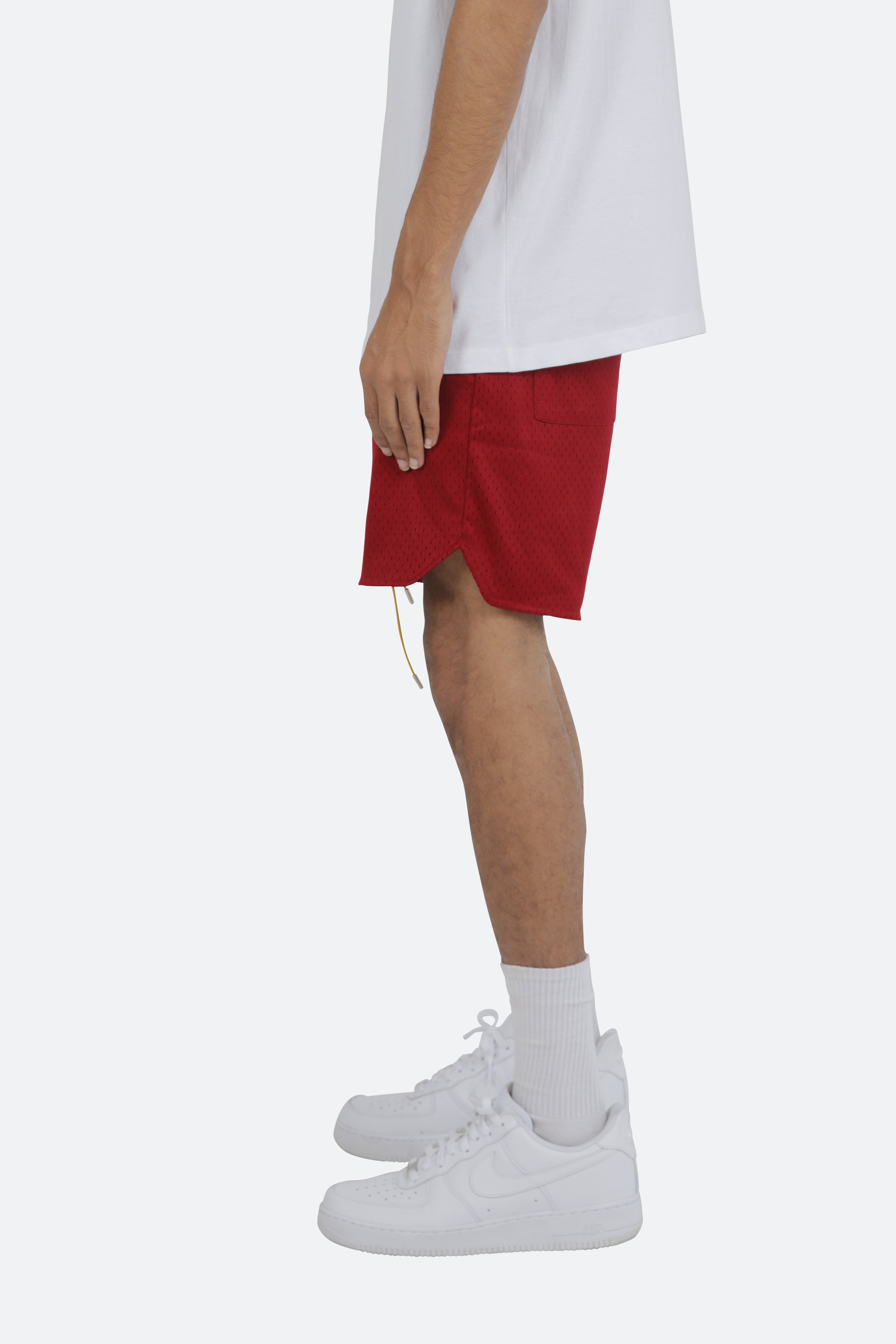 Basic Mesh Shorts - Red