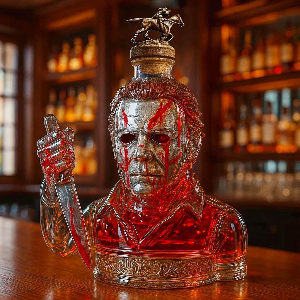 Michael Myers Whiskey Bottle
