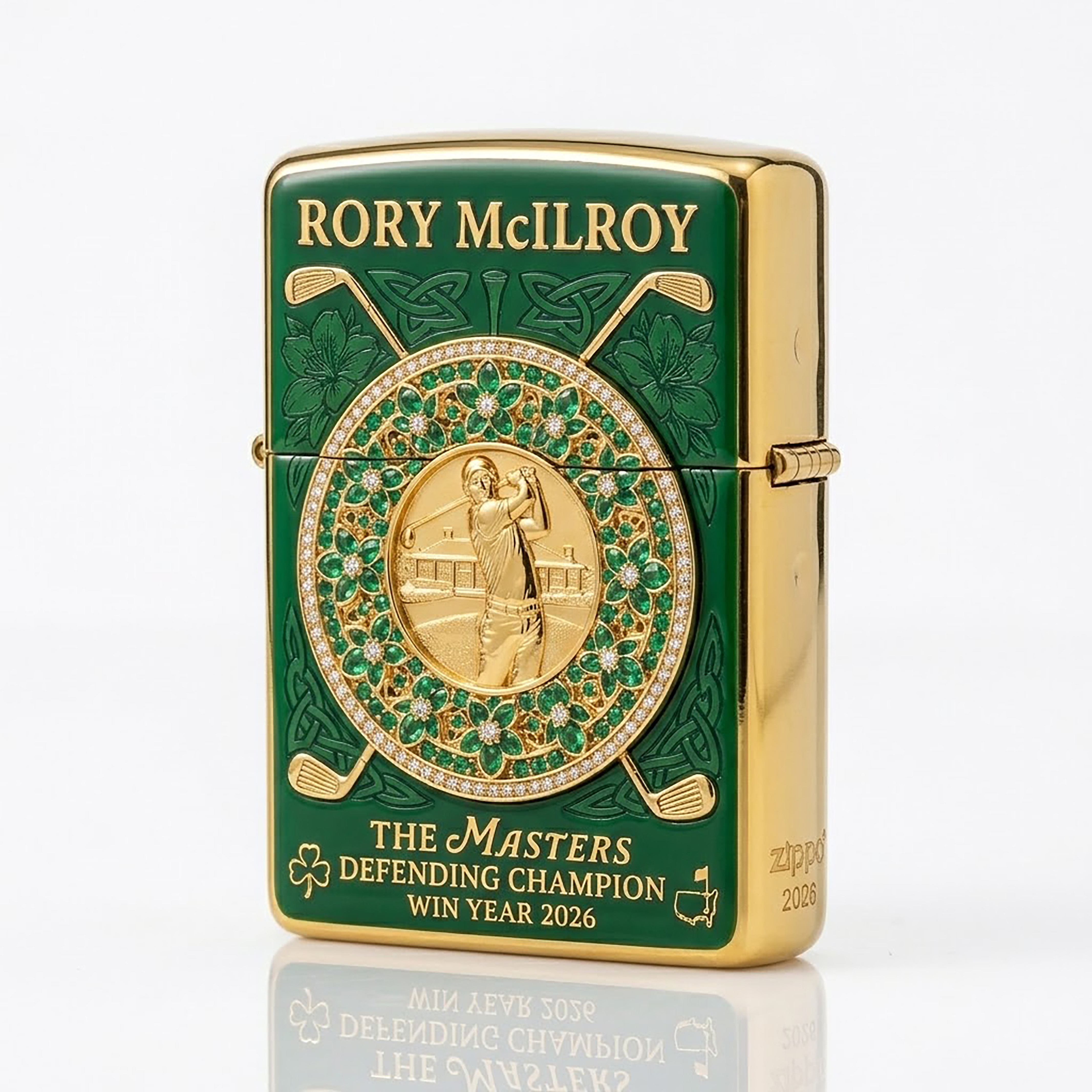 Rory McIlroy: Masters Defending Champion – Emerald Legacy Zippo 🔥